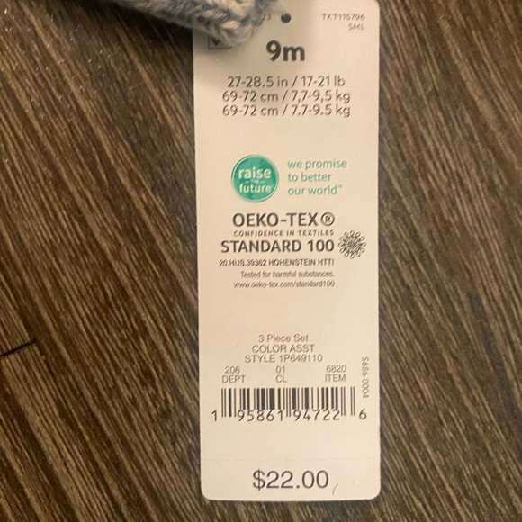 Carter’s Baby Boys’ Bear Marled Top and Bottom Set - Picture 2 of 5